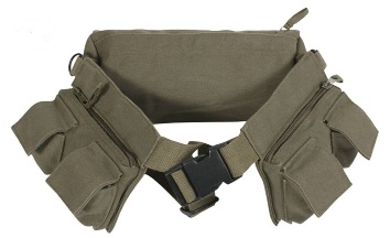 Canvas 7 Pocket Fanny Pack OD