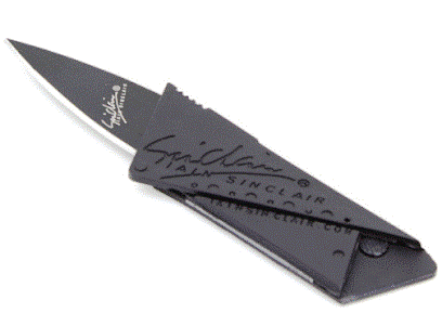 credit card knife